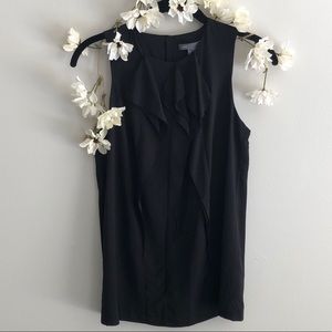 Vince Ruffled Sleeveless Blouse